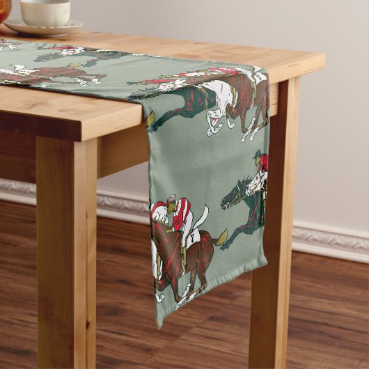 Chemin De Table Court Course Chevaux Coureur de table (In Situ)