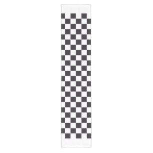 Chemin De Table Court Courses d'automobiles/motif d'échecs + votre
