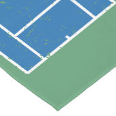 Chemin De Table Court Courts de tennis en bleu et vert (Coin)