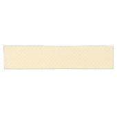 Chemin De Table Court Coussin pois jaune citron (Horizontal)
