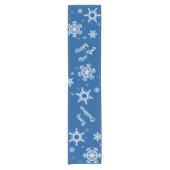 Chemin De Table Court Couteaux blancs Coureur de table bleue (Devant)