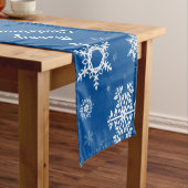 Chemin De Table Court Couteaux blancs Coureur de table bleue (In Situ)