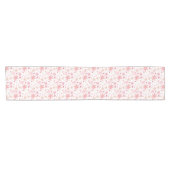 Chemin De Table Court Couteaux de neige rose doux Coureur de table de va (Horizontal)