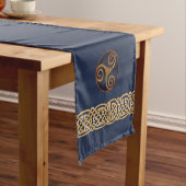 Chemin De Table Court Coutume (bleue) de Triskelion de Celtic (In Situ)