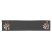 Chemin De Table Court Couverture de Thanksgiving patchwork dinde automne (Horizontal)