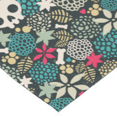 Chemin De Table Court Crâne en fleurs (Coin)