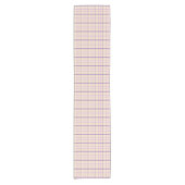 Chemin De Table Court Cream Purple Plaid Classic Pattern Table Runner (Devant)
