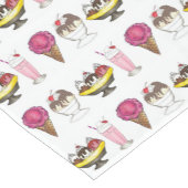 Chemin De Table Court Crème glacée Social Pique-Nique Banane Split Sunda (Coin)