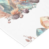 Chemin De Table Court Cristaux et fleurs (Coin)