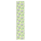 Chemin De Table Court Crocus sur vert clair (Devant)