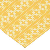 Chemin De Table Court Croix jaune or et ivoire (Coin)