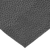 Chemin De Table Court Cuir noir de Faux (Coin)