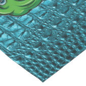 Chemin De Table Court Cuir usiné bel par alligator (Coin)