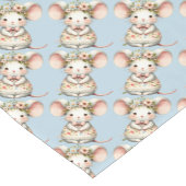 Chemin De Table Court Cuisine Florale Souris Couronne Fleur (Coin)