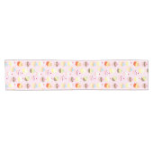 CHEMIN DE TABLE COURT CUPCAKES MOTIF DE FÊTE ROSE (Horizontal)