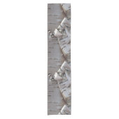 Chemin De Table Court Curly Birch Bark Tree Rustic (Devant)