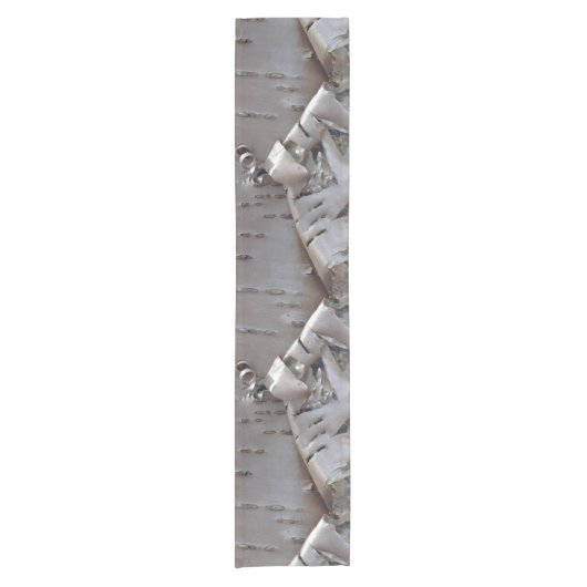 Chemin De Table Court Curly Birch Bark Tree Rustic (Devant)