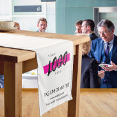 Chemin De Table Court Custom Company Logo Text Promotional Business