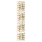Chemin De Table Court Cute Bumble Bee et Rainbows Motif (Devant)