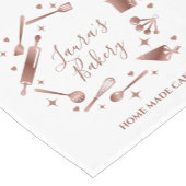 Chemin De Table Court Cute Chef Boulangerie Maison Gâteaux Fabriqués Suc (Coin)