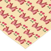 Chemin De Table Court Cute Cherry Bow Seamless Pattern Pink Aesthetic Ka (Coin)