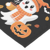 Chemin De Table Court Cute Ghost Boire Café de glace Halloween (Coin)