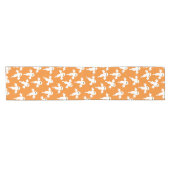 Chemin De Table Court Cute Ghost Orange Halloween (Horizontal)