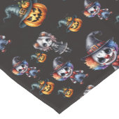Chemin De Table Court Cute Halloween (Coin)