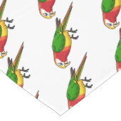 Chemin De Table Court Cute happy parrot (Coin)