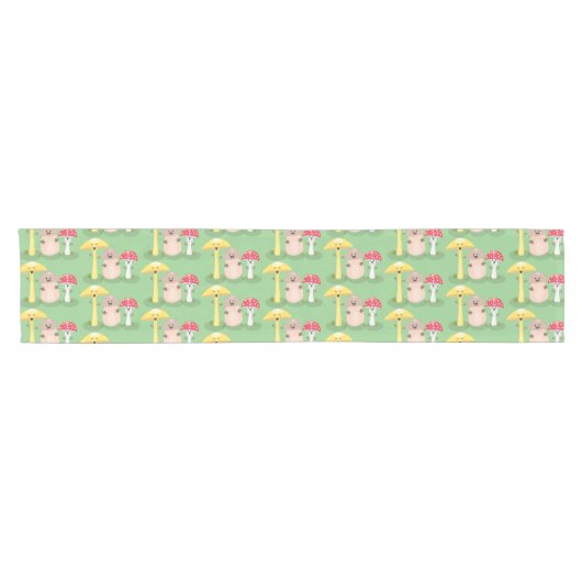 Chemin De Table Court Cute kawaii champignon champignon toadstool (Horizontal)