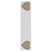 Chemin De Table Court Cute Leopard Heart Saint Valentin cadeau (Devant)