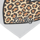 Chemin De Table Court Cute Leopard Heart Saint Valentin cadeau (Coin)