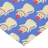Chemin De Table Court Cute Noël Chat Motif (Coin)