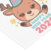 Chemin De Table Court cute reindeer new year 2026 table runner (Coin)