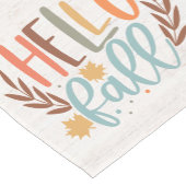 Chemin De Table Court Cute Rustique Bonjour Automne (Coin)