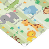 Chemin De Table Court Cute Safari Animaux Nursery Motif (Coin)