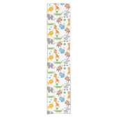 Chemin De Table Court Cute Safari Animaux Nursery Motif (Devant)