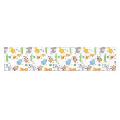 Chemin De Table Court Cute Safari Animaux Nursery Motif (Horizontal)