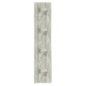Chemin De Table Court cuvette rustique en bois blanc (Devant)