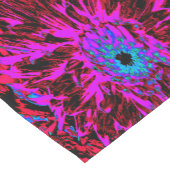 Chemin De Table Court Dahlia rouge, violet et noire (Coin)