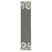 Chemin De Table Court Daisies on Grey (Devant)