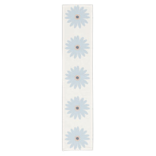 Chemin De Table Court Daisy bleu clair