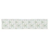 Chemin De Table Court Damask Fern (Horizontal)