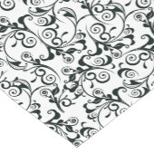 Chemin De Table Court Damassé (Coin)