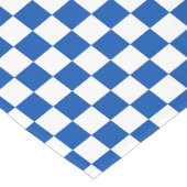 Chemin De Table Court Damier bleu de cobalt classique (Coin)
