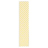 Chemin De Table Court Damier jaune visuel classique (Devant)