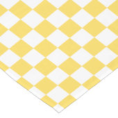 Chemin De Table Court Damier jaune visuel classique (Coin)