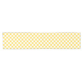 Chemin De Table Court Damier jaune visuel classique (Horizontal)