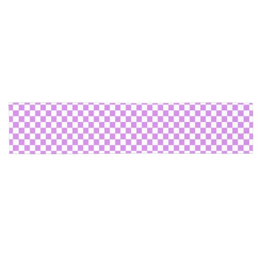 Chemin De Table Court Damier magenta visuel classique  (Horizontal)