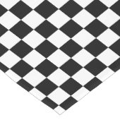 Chemin De Table Court Damier noir classique (Coin)